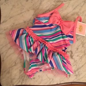 Sweet striped baby swimsuit 3/6 months